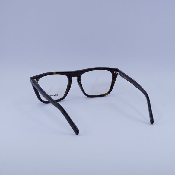 Saint Laurent SL343 002 Eyeglasses Dark Havana 53mm Square Frame - Picture 3 of 10